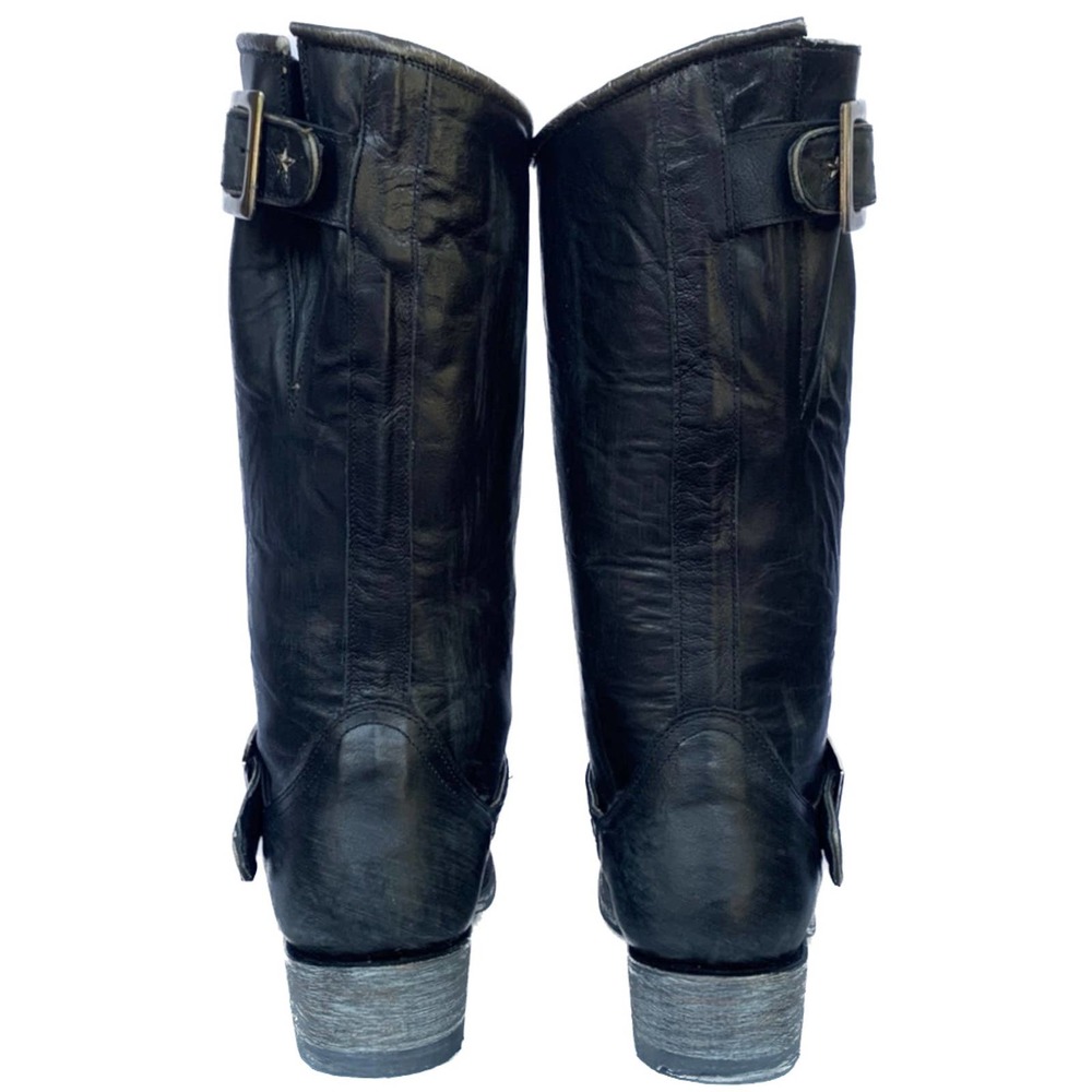 SOLD OLD GRINGO Biker Iron Eagle Harness Black Moto Cowgirl Cowboy Western Boots - Picture 4 of 6